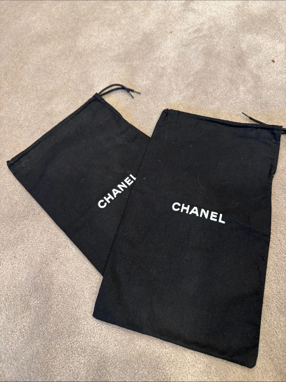 CHANEL Black dustbags